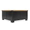 Flash Furniture Wyatt 35.75in Farmhouse Storage Coffee Table, Hinged Lift Top, Hidden Storage, Black/Rustic Oak ZG-ZP-030-BLK-GG - alternate 8